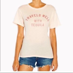 NWT Wildfox Travels Well With Tequila T-Shirt M